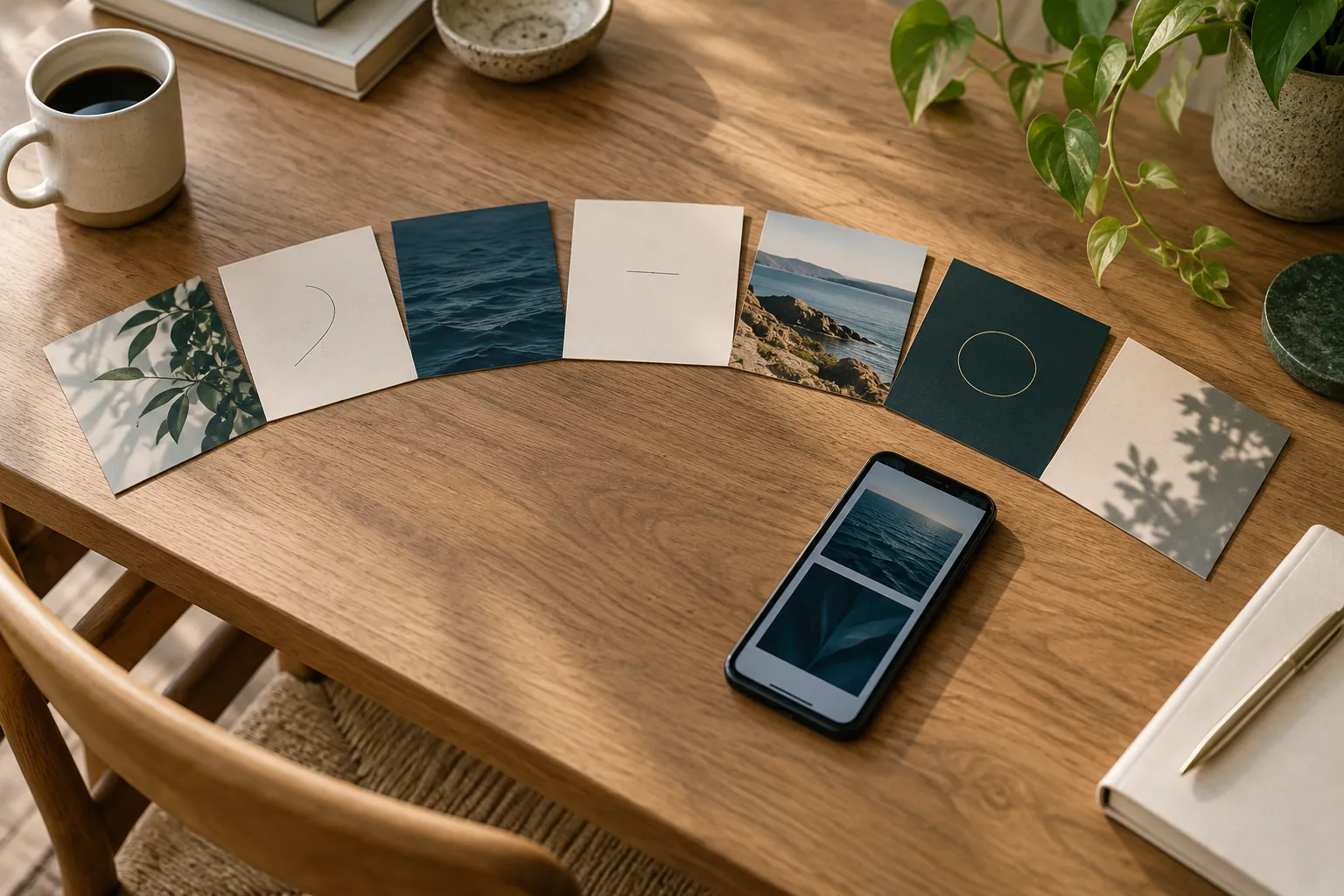 Illustrative customer journey design workspace