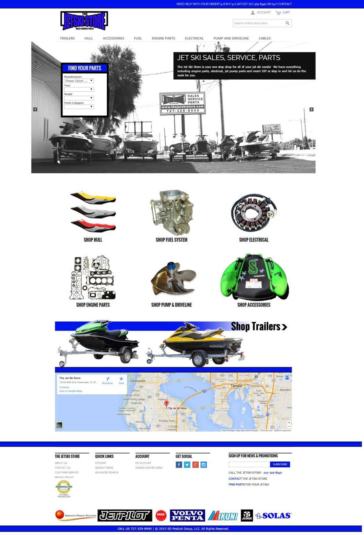 The Jetski Store Magento Ecommerce